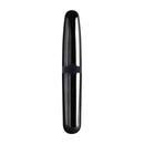 Selopa Buzz Buddy dual-ended bullet vibrator with black chrome finish, featuring lipstick-shaped and rounded tips for versatile pleasure