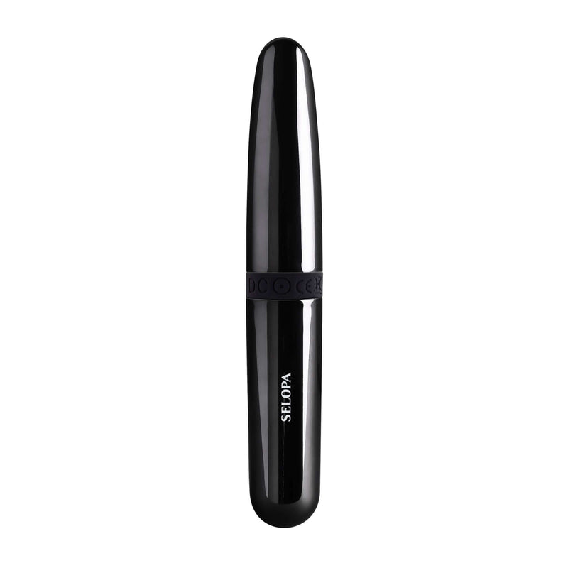 Selopa Buzz Buddy Dual-Ended Bullet Vibrator with Black Chrome Finish