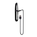 Selopa Buzz Buddy Dual-Ended Bullet Vibrator in black chrome finish with USB charging cable