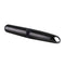 Sleek black chrome dual-ended bullet vibrator with lipstick-shaped and rounded tips by Selopa Buzz Buddy