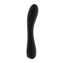 Sleek black Selopa Midnight Magic vibrator with gently curved and flexible textured shaft for heightened pleasure.