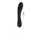 Sleek Selopa Midnight Magic Black Vibrator with USB charger for powerful pleasure and versatile design from Evolved Novelties