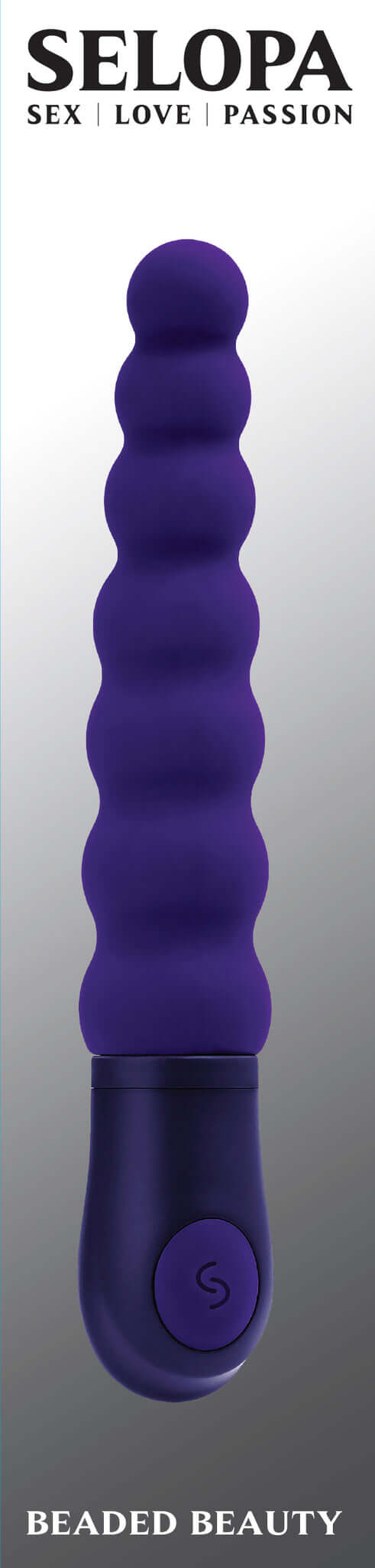 Selopa Beaded Beauty by Evolved Novelties - Purple Beaded Vibrator