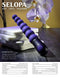 Selopa Sensual Beaded Vibrator by Evolved Novelties with Orchid Background