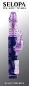 Selopa Bunny Thruster Rabbit Vibrator with vibration, rotation, and thrusting functions for enhanced pleasure and deep satisfaction.