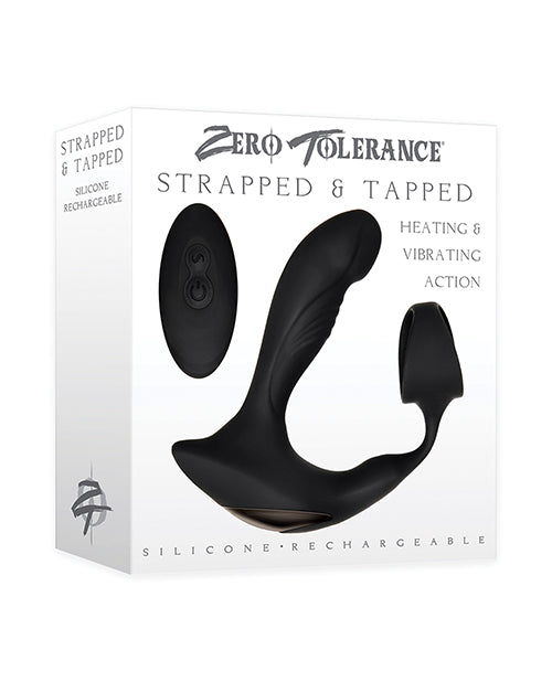 Evolved Novelties Zero Tolerance Strapped and Tapped Heating and Vibrating Prostate Massager Black at $74.99