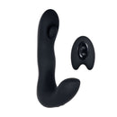 Zero Tolerance Tap It Prostate Vibrator in sleek black silicone with a remote control for enhanced pleasure.