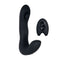 Zero Tolerance Tap It Prostate Vibrator in sleek black silicone with a remote control for enhanced pleasure.