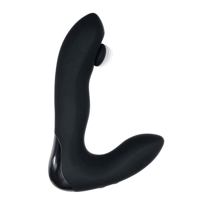 Zero Tolerance Tap It Prostate Vibrator in sleek black silicone design for ultimate pleasure and precision targeting.