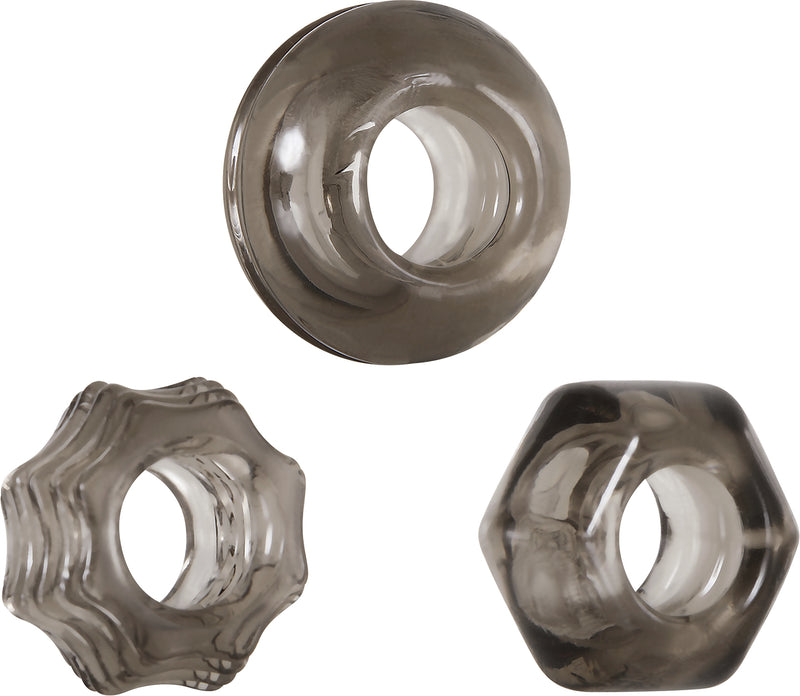 Evolved Novelties Triple Thick Cock Ring Trio at $5.99
