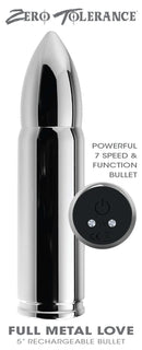 Zero Tolerance Full Metal Love 5 inches Vibrating Bullet