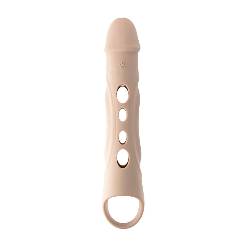 Zero Tolerance Big Boy Extender in light skin tone with remote control and multiple vibration speeds for enhanced pleasure.