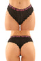 Fantasy Lingerie Vibes Sexy Bitch Panty and Thong 2 Pack L/XL from Fantasy Lingerie at $17.99