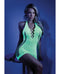 Fantasy Lingerie Glow UV Shock Value Halter Dress Neon Green O/S from Fantasy Lingerie at $18.99