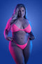 GLOW COME ALIVE 3PC SEAMLESS SET NEON GREEN & PINK Q/S-2