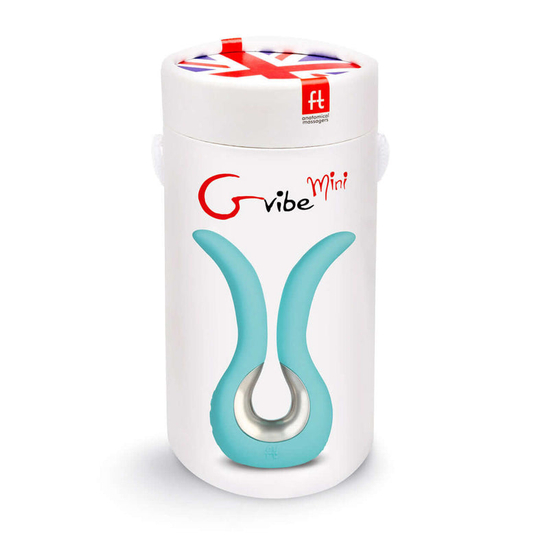 GVibe GVibe Mini Anatomical 6-function Rechargeable Silicone Massager Tiffany Mint Blue at $109.99