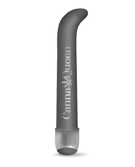 Global Novelties Prints Charming Buzzed 7 inches G-Spot Vibe Canna Queen Gray at $22.99