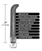 Global Novelties Prints Charming Buzzed 7 inches G-Spot Vibe Canna Queen Gray at $22.99
