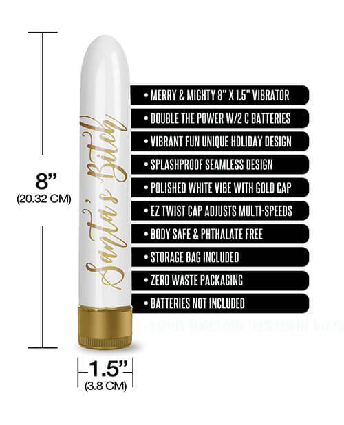 Global Novelties Prints Charming Santa's Helper Santa's Bitch Vibe at $14.99
