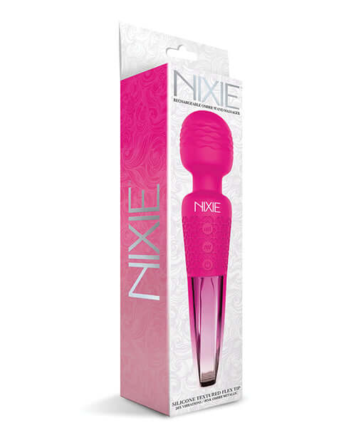 Global Novelties Nixie Wand Massager Pink Ombre Metallic at $49.99