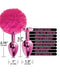 Global Novelties Nixie Metal Butt Plug Set Pom Pom and Jewel Pink Metallic at $23.99