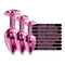 Nixie Metal Plug Trainer Set Pink Metallic 3 Graduated Butt Plugs