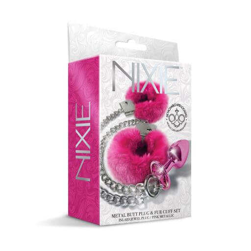 Nixie Metal Plug and Furry Cuff Set: A Playful Blend of Elegance and Pleasure