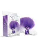 Nixie Metal Plug with Hombre Tail Medium Blue Metallic