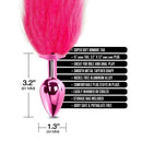 Nixie Metal Plug with Hombre Tail Medium Pink Metallic