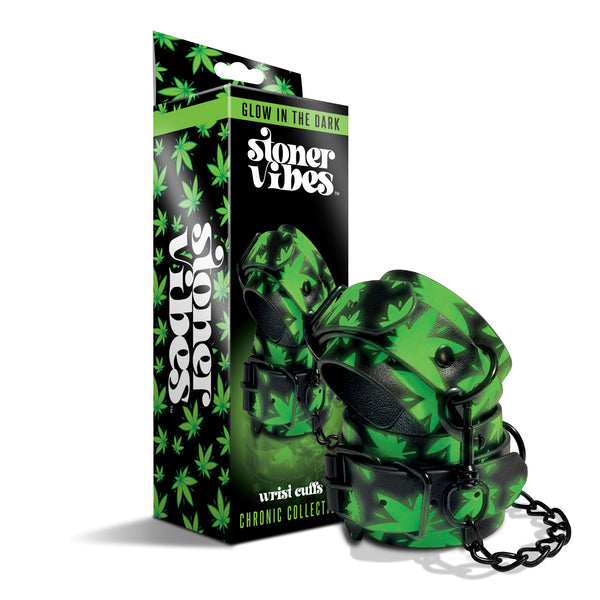 STONER VIBE CHRONIC COLLECTION GLOW IN THE DARK WRIST CUFFS-1