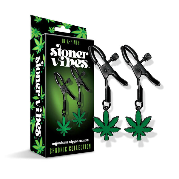 STONER VIBE CHRONIC COLLECTION ADJUSTABLE NIPPLE CLAMPS-1