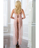G World Intimates 2 Piece Sheer Laced Night Gown Sweet Pink O/S from G World Intimates Lingerie at $29.99