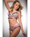 G World Intimates Pinklicious 2 Piece Silky Chekkini Panty and Bra Leopard Baby Pink O/S from G World Intimates at $29.99