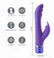 Maia Toys Rechargeable Silicone Rabbit Vibe Hailey Neon Purple at $39.99