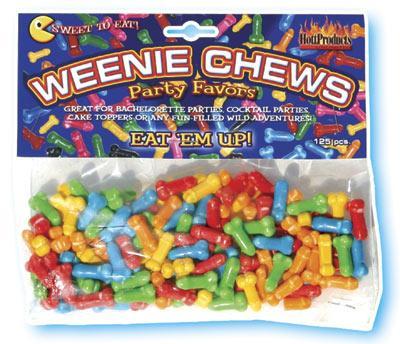 HOTT Products Weenie Chews Penis Shaped Candy 125 pcs at $4.99