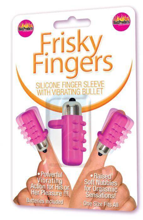 HOTT Products FRISKY FINGERS SILICONE SLEEVE MAGENTA at $12.99