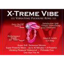 Xtreme Vibe Forked Tongue Magenta Pink vibrating pleasure ring with powerful motor, sensuous silicone, and stimulating tongue vibration.