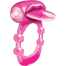 Xtreme Vibe Forked Tongue Magenta Pink silicone pleasure enhancer with powerful motor for intense vibrations