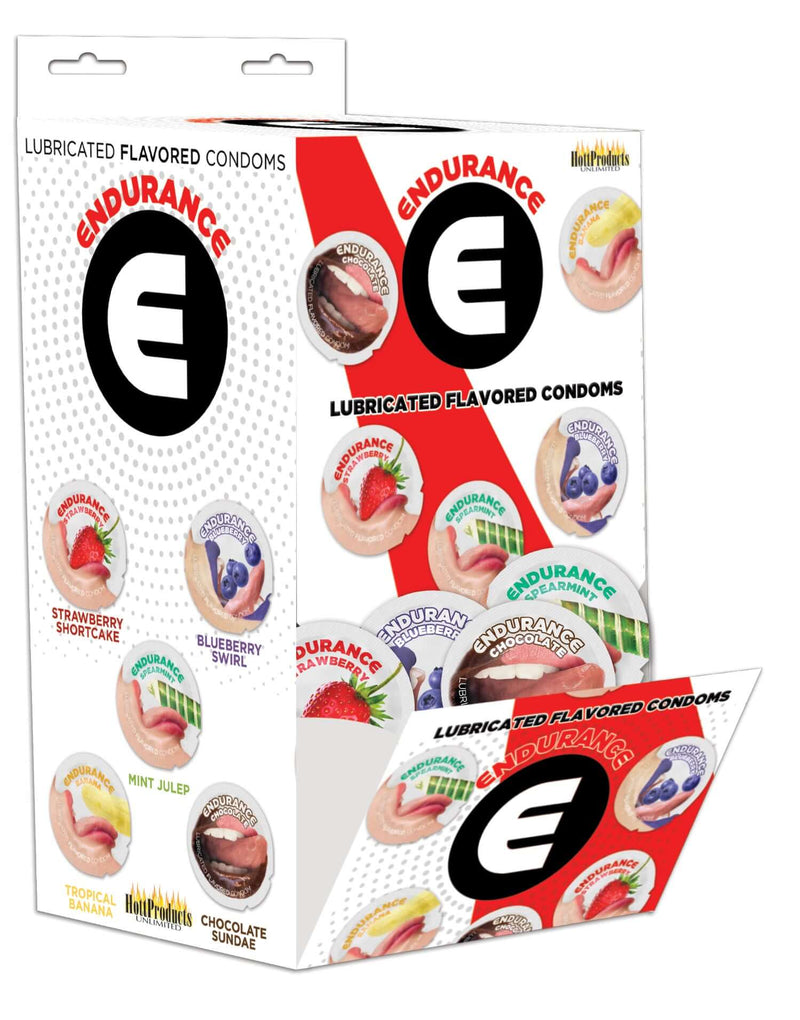 HOTT Products Endurance Flavored Condoms Assorted Flavors 144 Pieces at $199.99