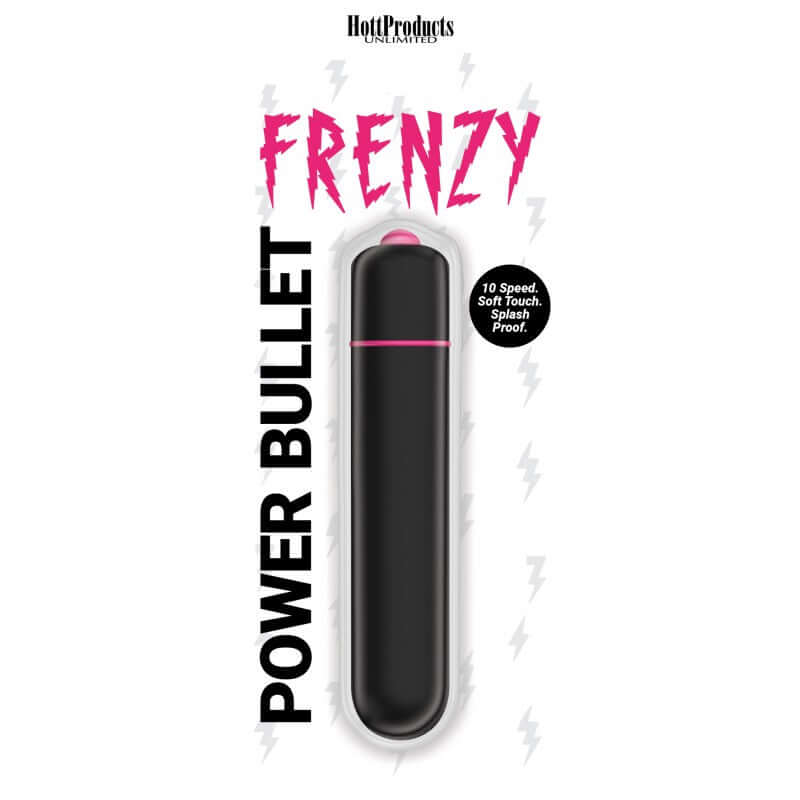 HOTT Products Frenzy Power Bullet Vibrator 10 Speeds Black at $12.99