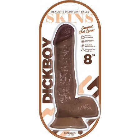 HOTT Products Dicky Skins Dildo Skin 8 inches Dildo Caramel Lovers with Suction Base at $23.99