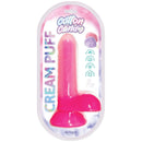 Cotton Candy Cream Puff Silicone Dildo 6 inches Pink in packaging from Hott Products