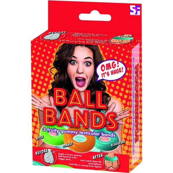 Enhance Fun and Flavor with Gummy Ball Bands - 3 Pack Assorted Colors and Flavors