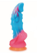 Multicolor Glow-in-the-Dark Silicone Fantasy Dragon Dildo with Unique Alien Nation Design