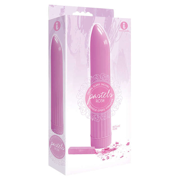 Icon Brands The 9'S Pastel Vibes Rose Single Speed Vibrator at $8.99