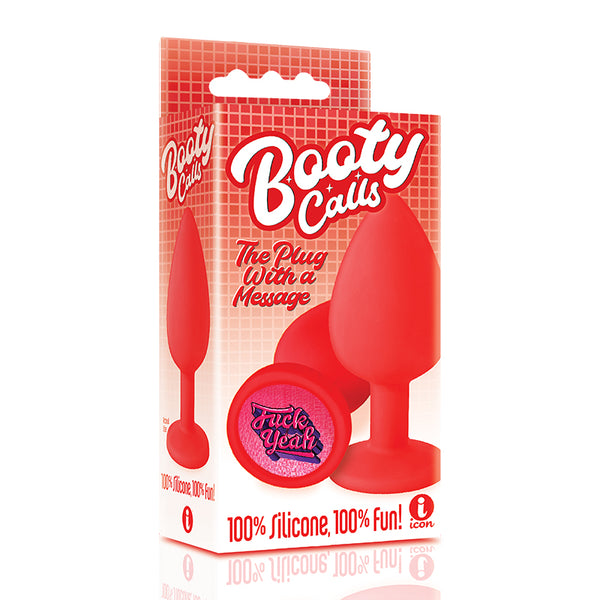 Icon Brands The 9's Booty Calls Butt Plug Red Fuck Yeah at $8.99