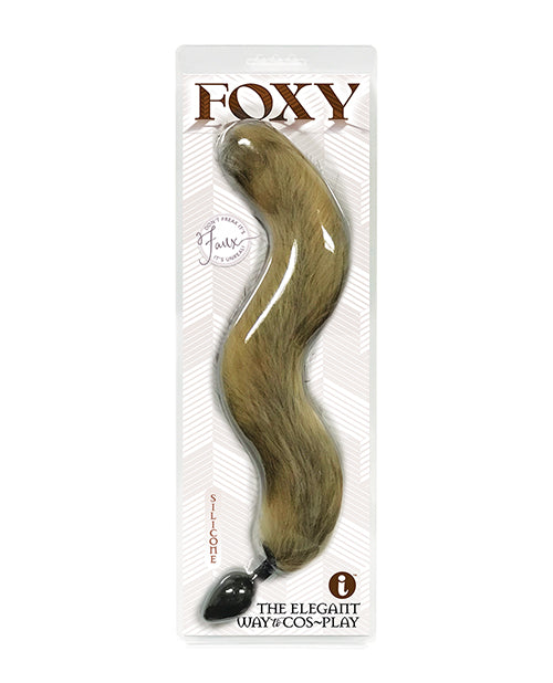 FOXY TAIL SILICONE BUTT PLUG GOLD-0