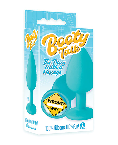 THE 9'S BOOTY TALK WRONG WAY SILICONE BUTT PLUG-0