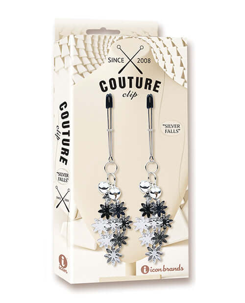 COUTURE CLIPS SILVER FALLS LUXURY NIPPLE CLAMPS-1