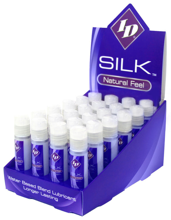 ID Silk Personal Lubricant Silicone and Water Blend 24 pc